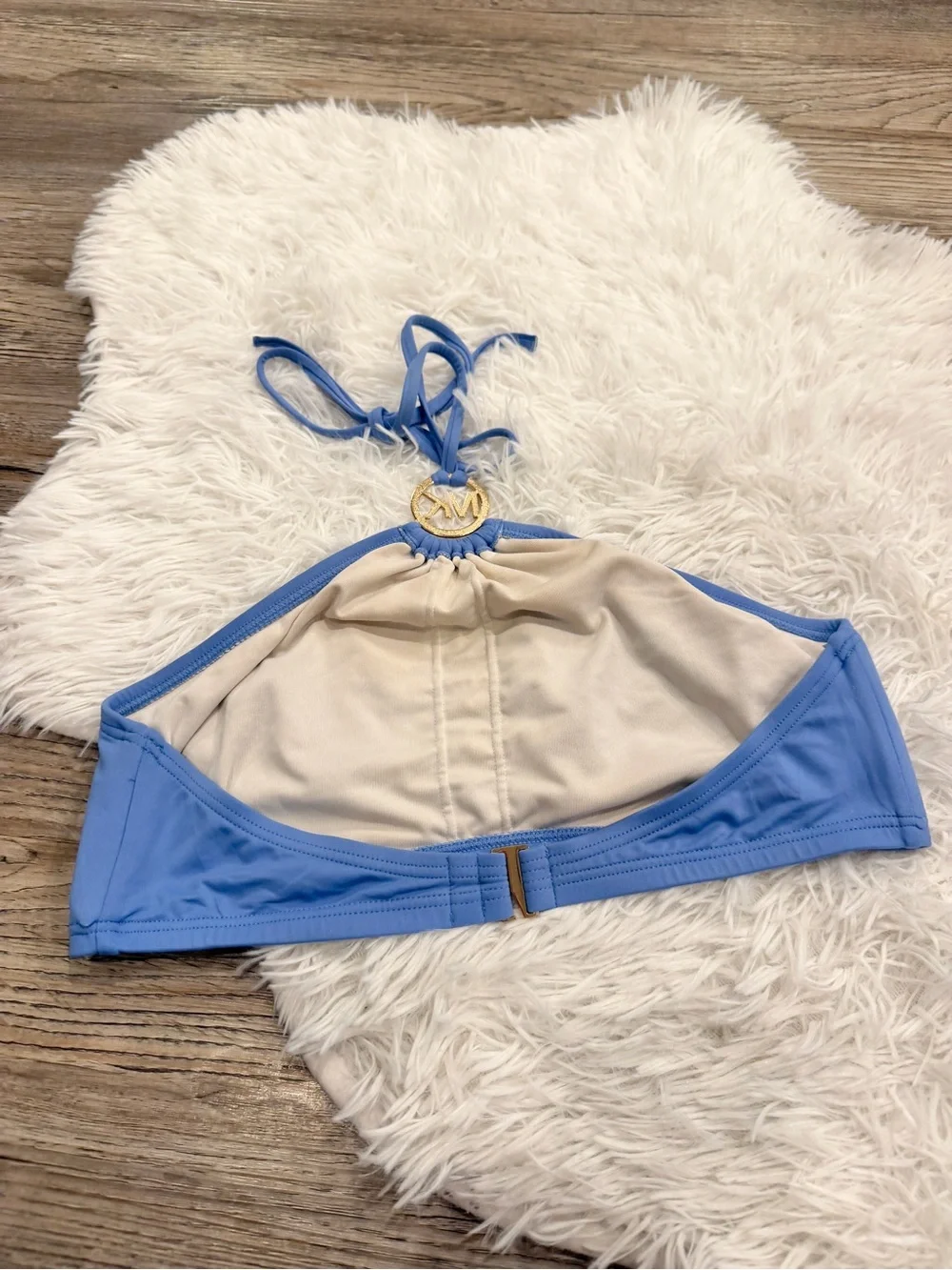 Michael Kors Halter Bikini Top Swim Bathing Medium Beach Vacation